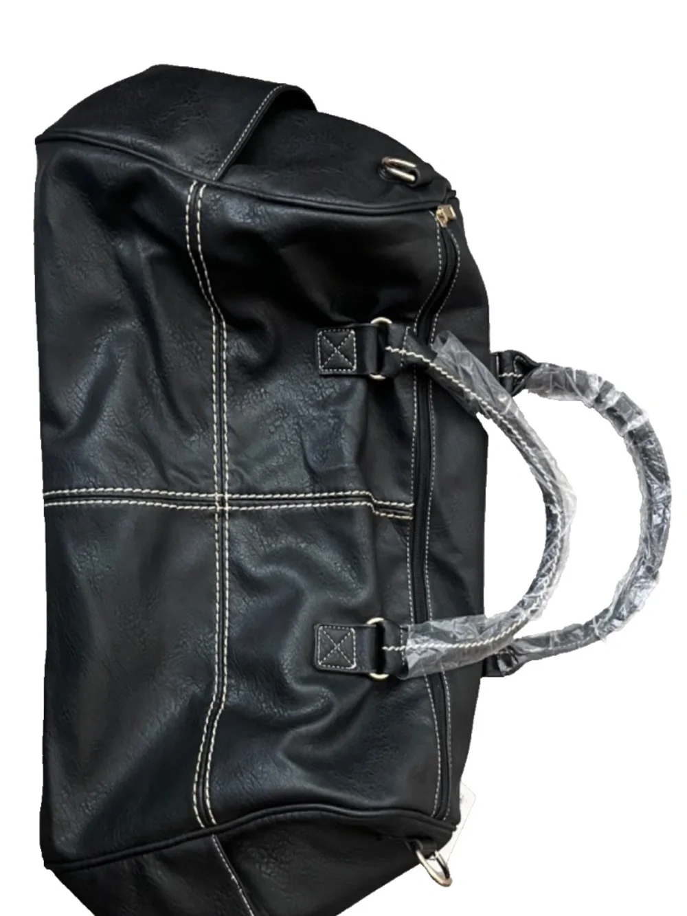 RARE Alfa Duffle Bag A5032 (Black, Stitched)